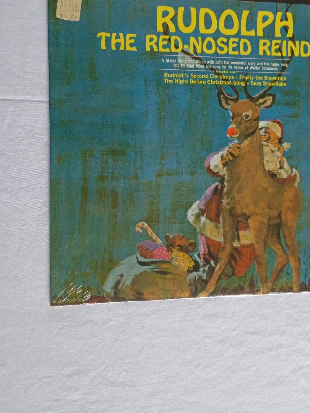 RCA Camden Vintage Rudolph The Red Nose Reindeer LP Record